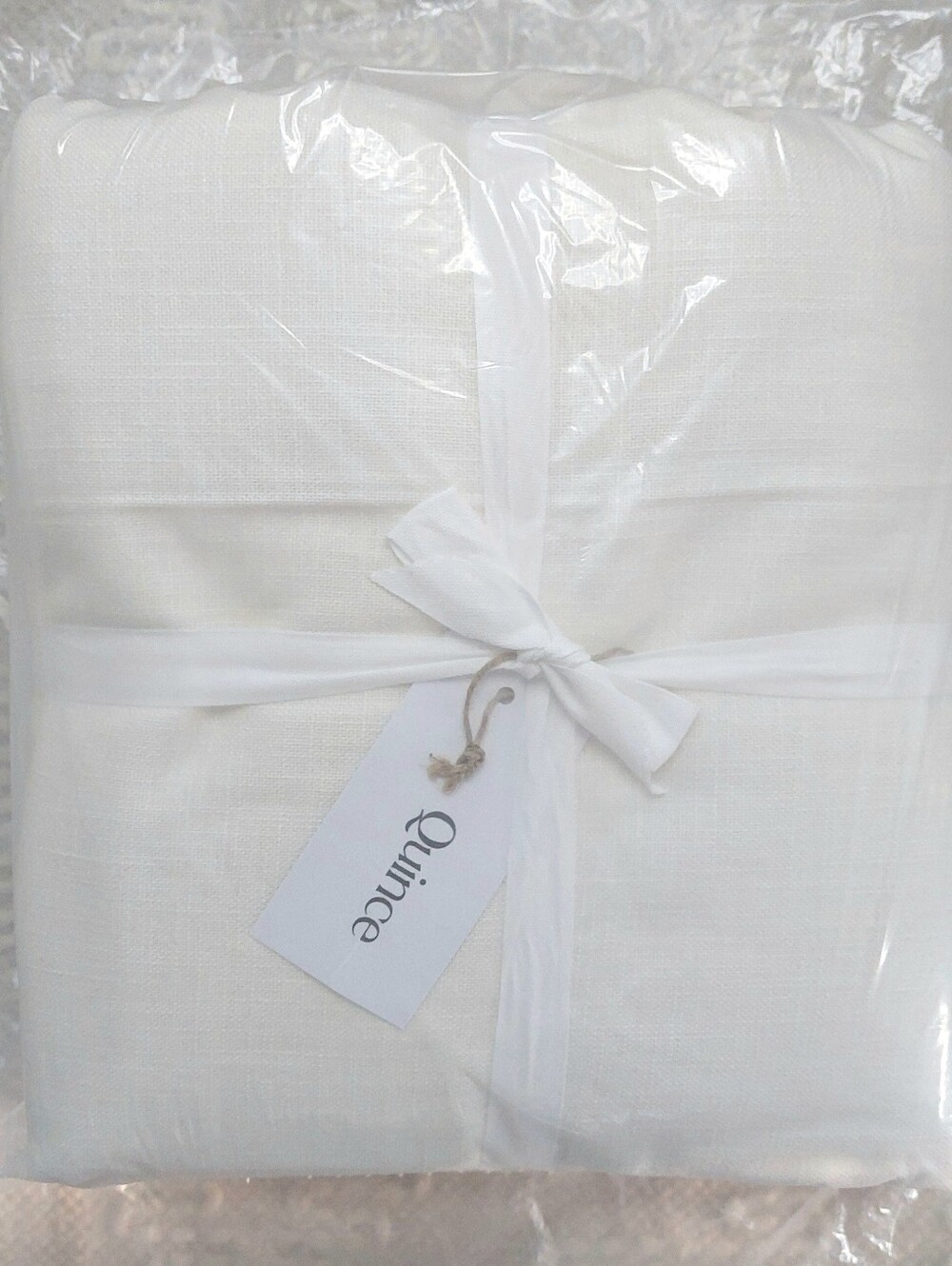 NWT! Quince 100% Cotton Piped Edge Filtering Curtains, 48" x 108" 2 Panels (G13) - Picture 13 of 13
